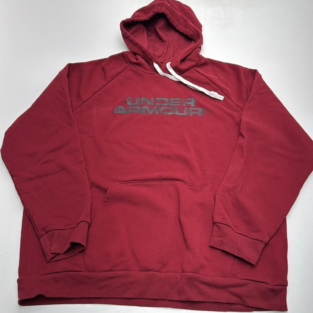 UNDER ARMOUR Men’s 2XL Burgundy Hoodie Seeatahirt
